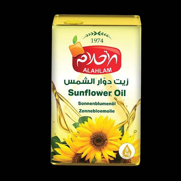 زيت دوار الشمس 8000غ معدن