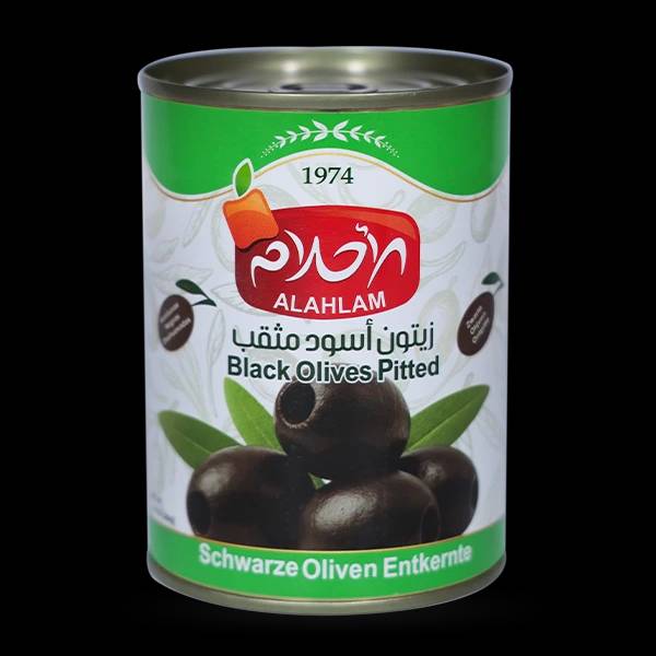 زيتون اسود مثقب 150غ عبوة معدنية