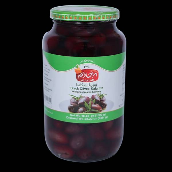 زيتون اسود كلمتا 800غ مطربان زجاج