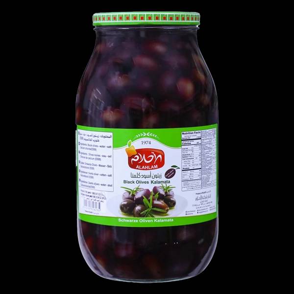 زيتون اسود كلمتا 1800غ مطربان زجاج