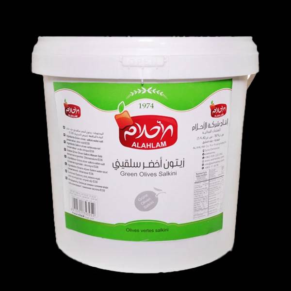 زيتون اخضر سلقيني7000غ سطل بلاستيك
