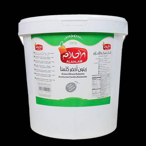 زيتون أخضر كلمتا 7000غ سطل بلاستيك