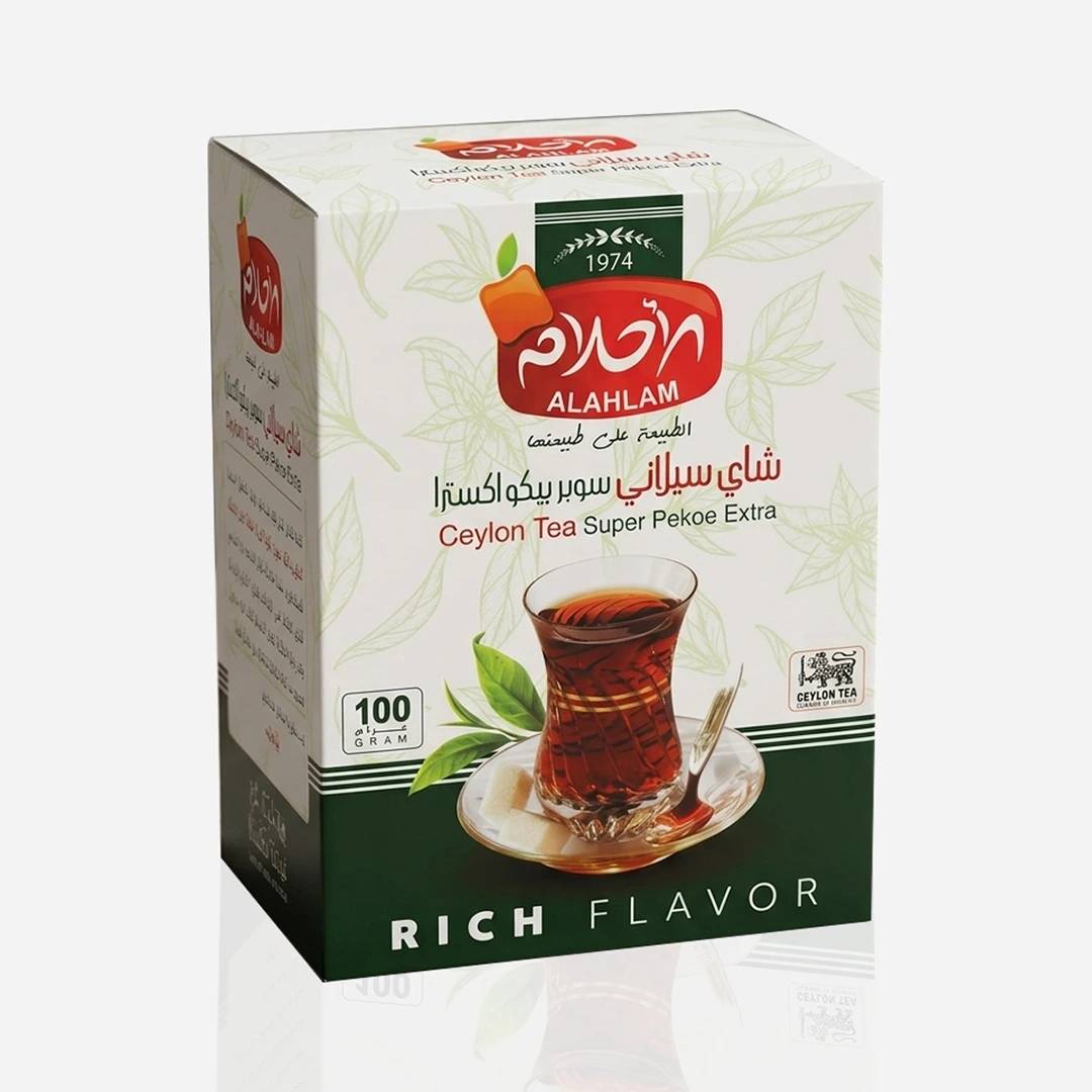 شاي سيلاني أسود صافي 100غ كرتون