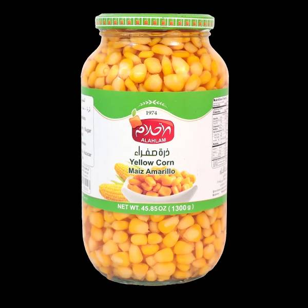 ذرة صفراء 825غ زجاج