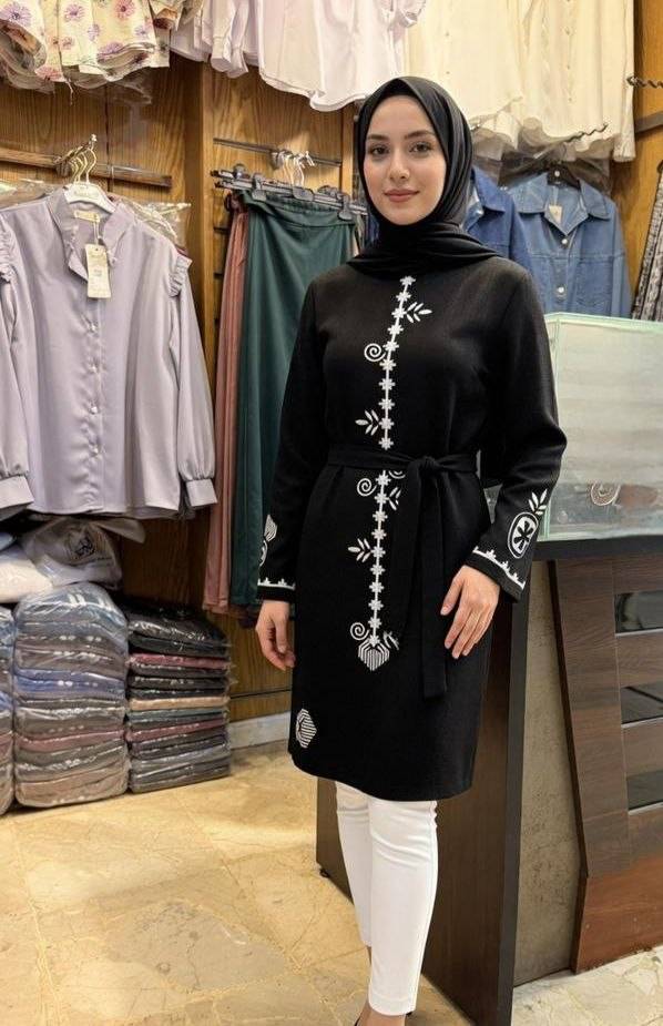 كنزة طويلة