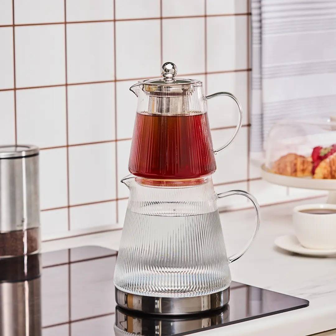 إبريق شاي زجاجي XL