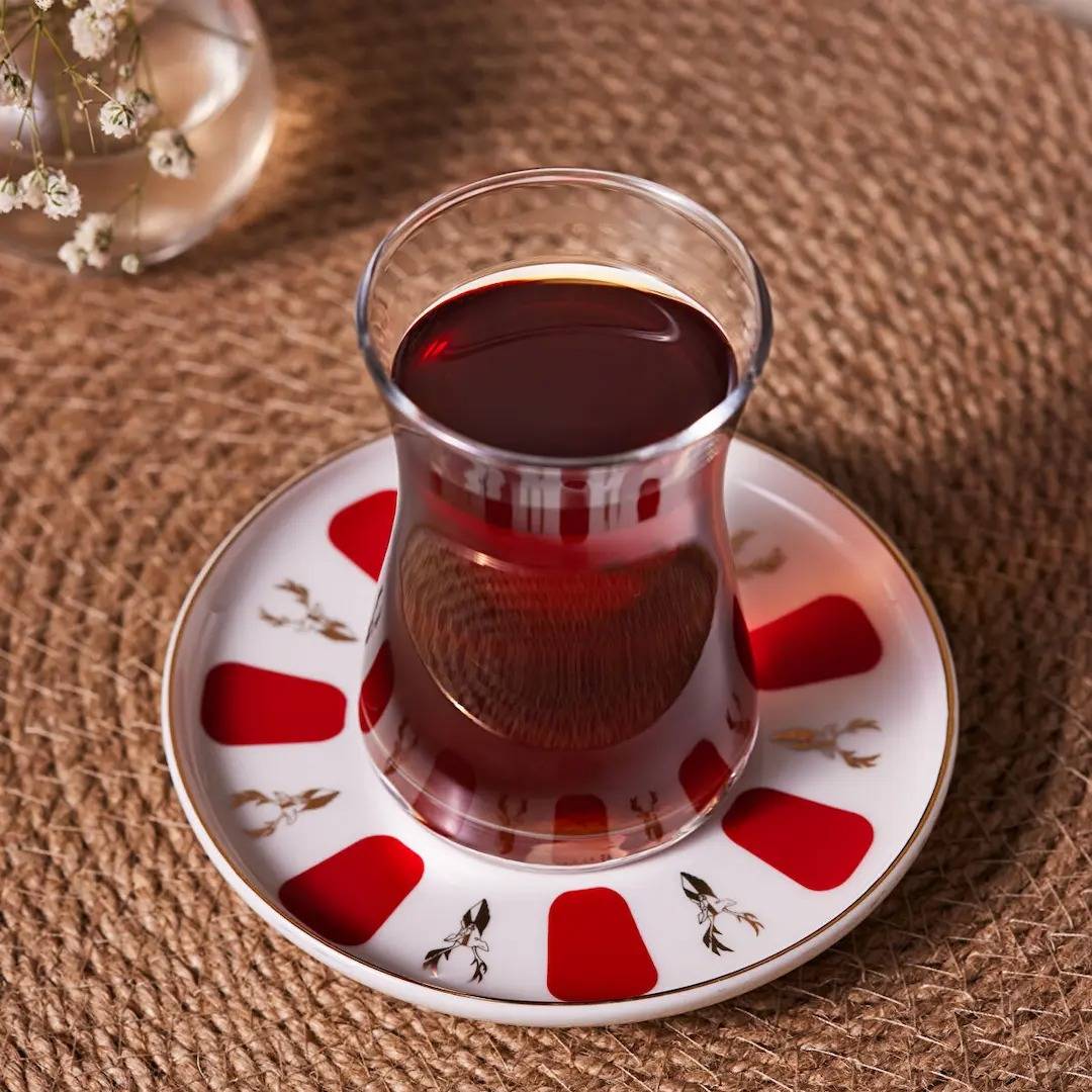 طبق شاي بورسلين مفرد 12 سم