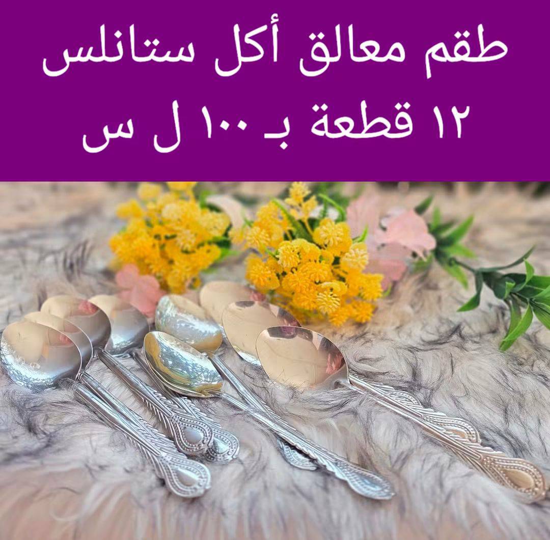 طقم معالق ستانلس 