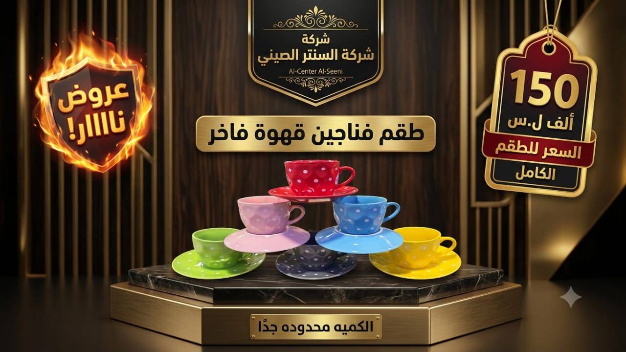 طقم فناجين 