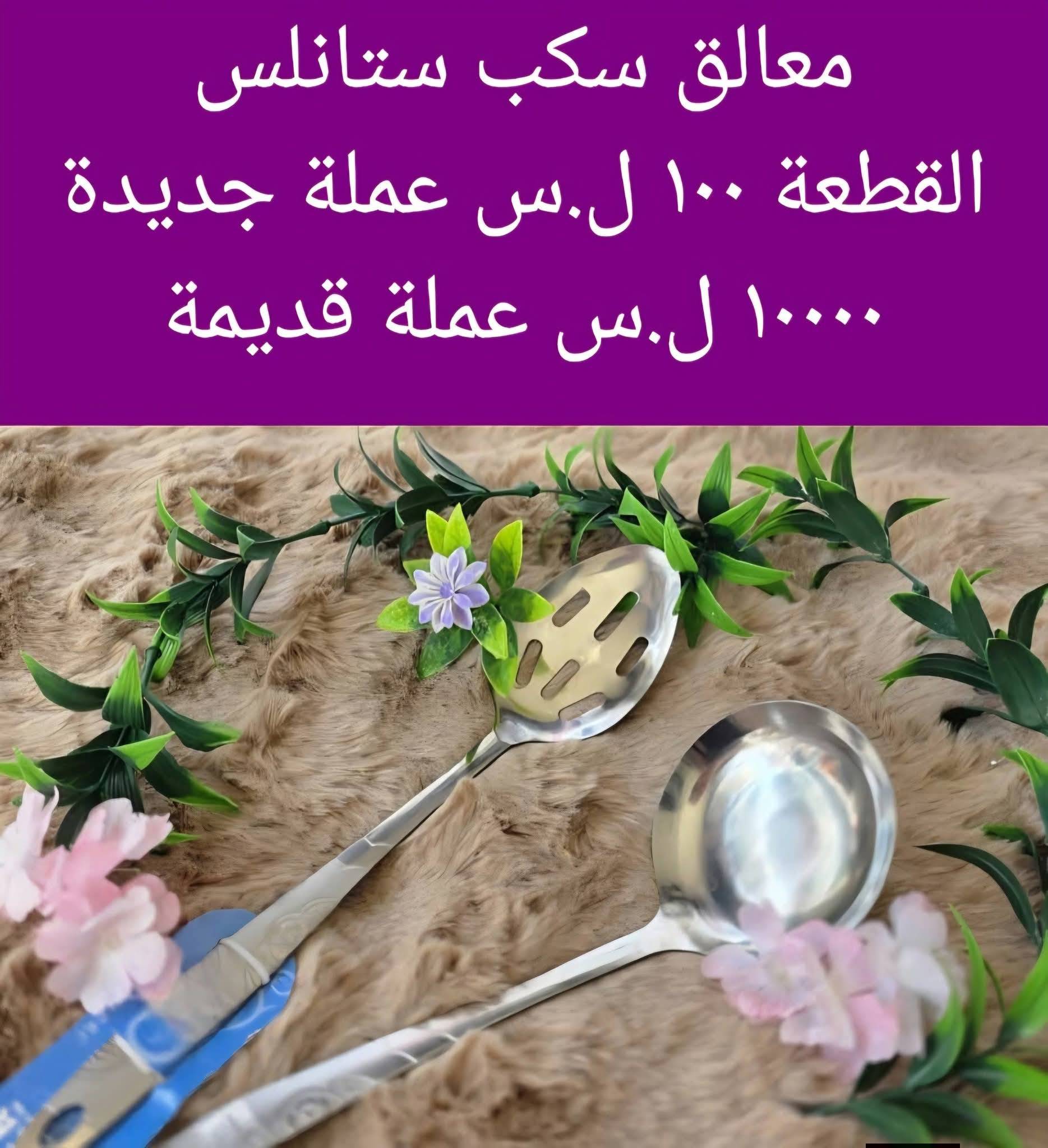 معالق سكب ستانلس 
