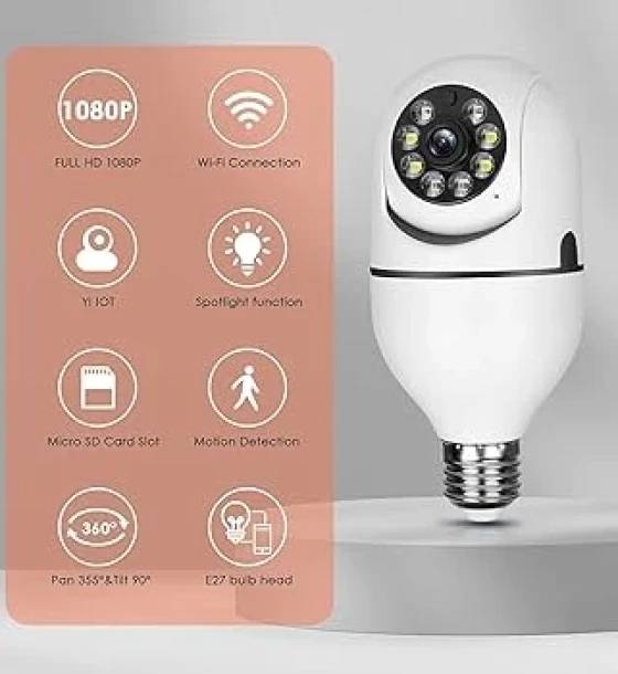 WIFI BULB SECURITY CAMERA J2