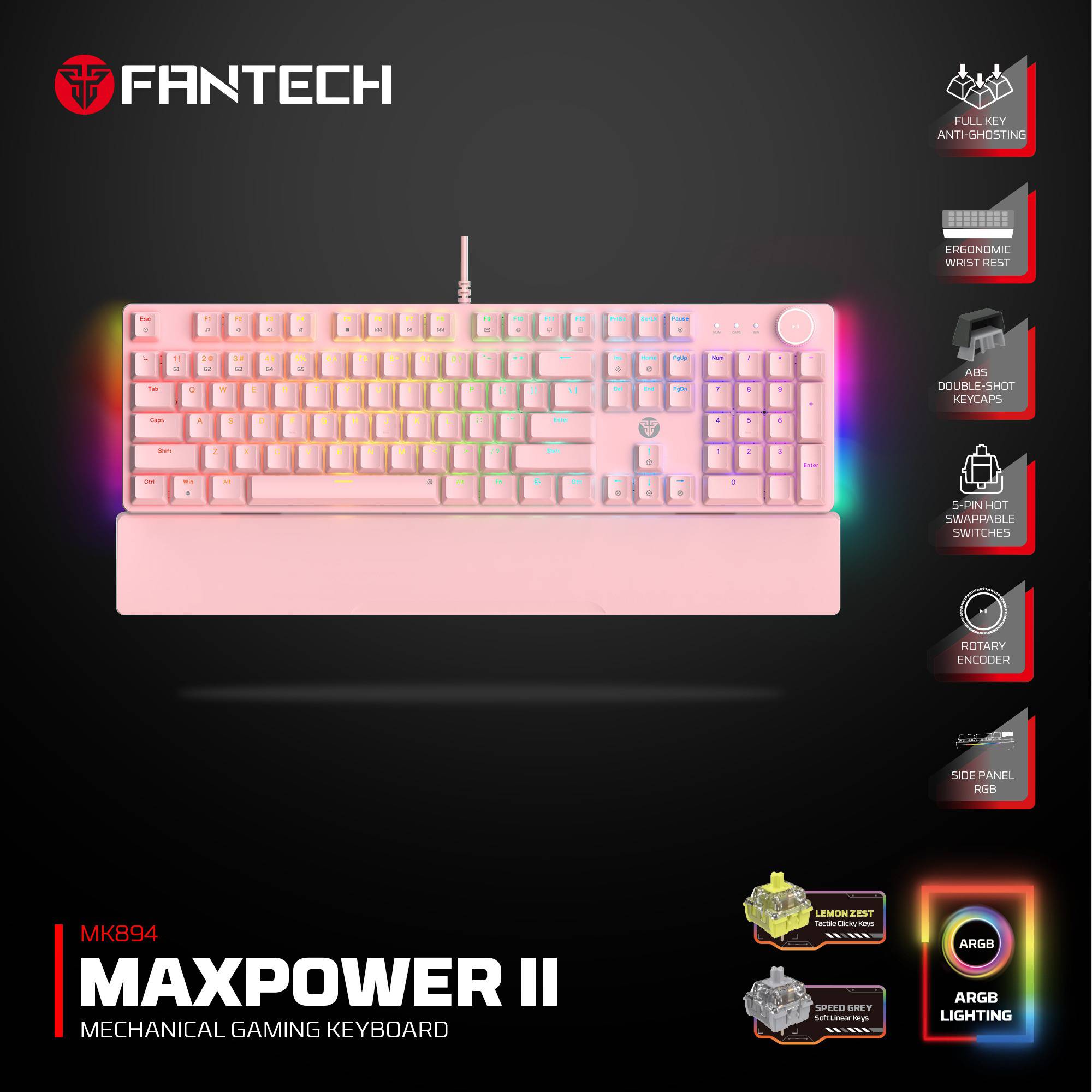 Fantech MK894 Maxpower II Mechanical Gaming Keyboard ZEST