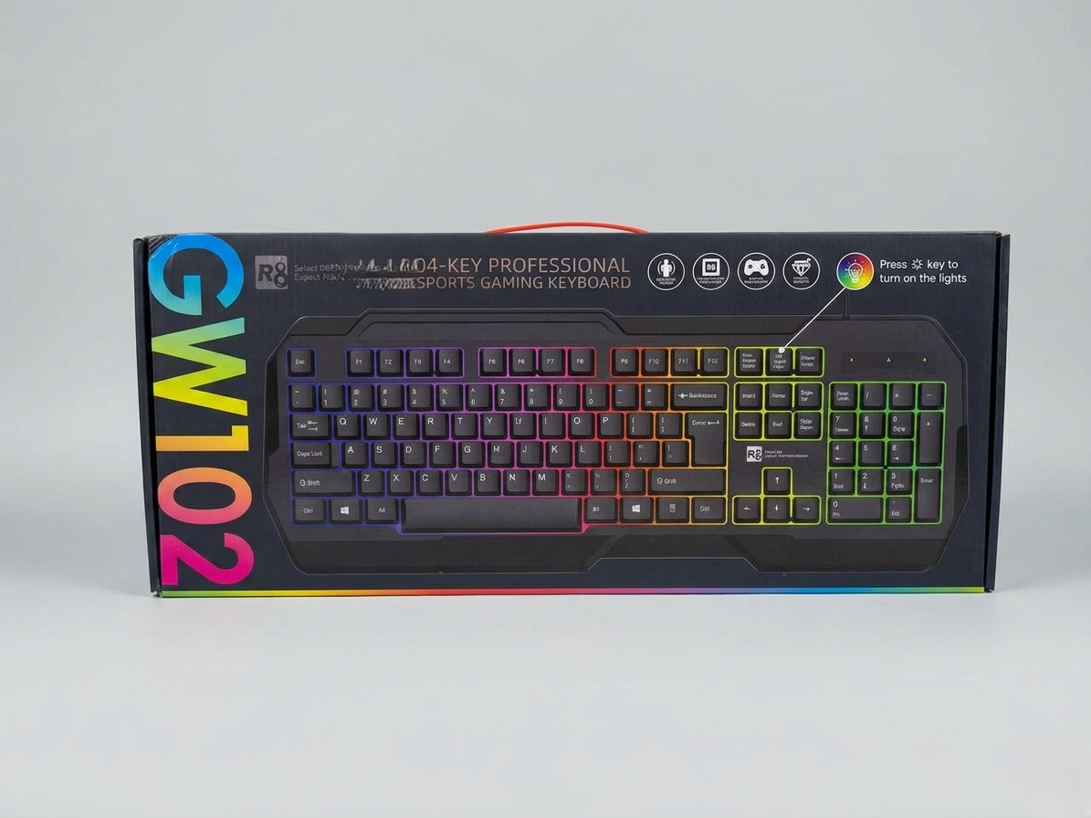 R8 GW102 GAME KEYBOARD RGB 104-KEY
