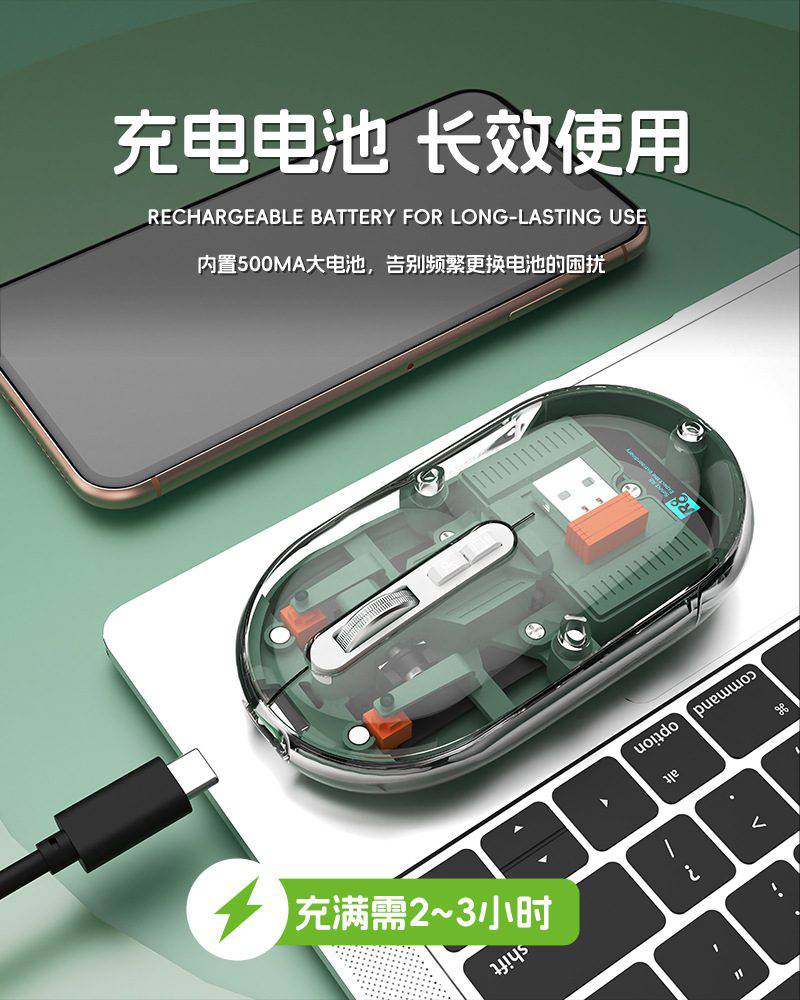 R8 1722 Stylish Office Wireless Mouse 2.4G