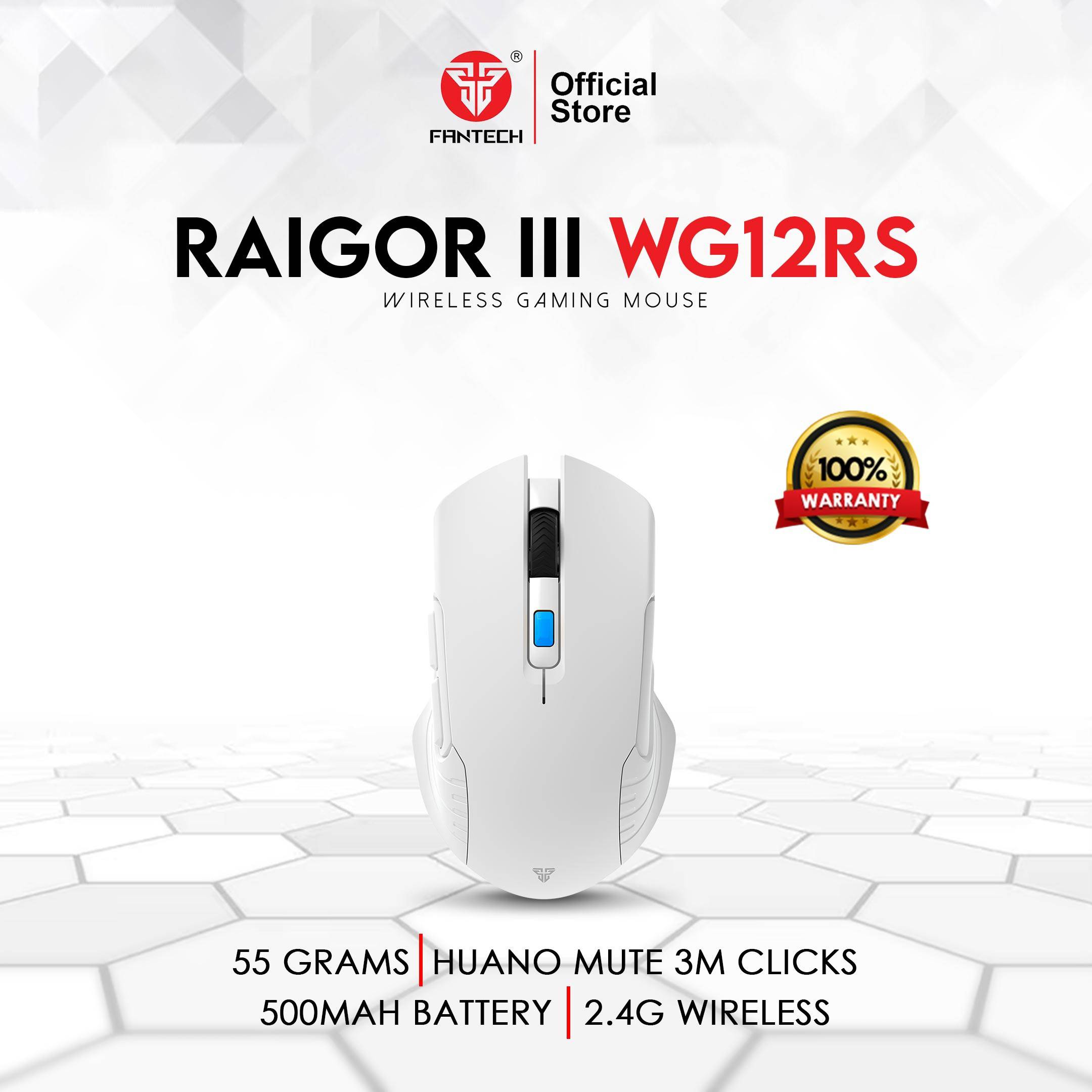 FANTECH WG12RS RAIGOR III Wireless Gaming Mouse white