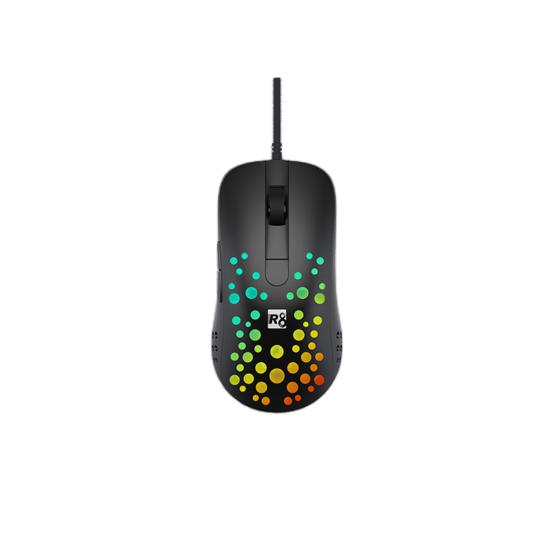 R8 1627 Hollow Wired RGB Gaming Mouse