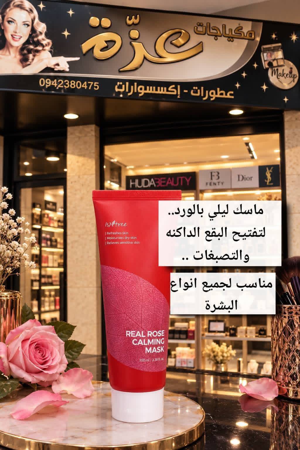 ماسك ليلي بالورد
