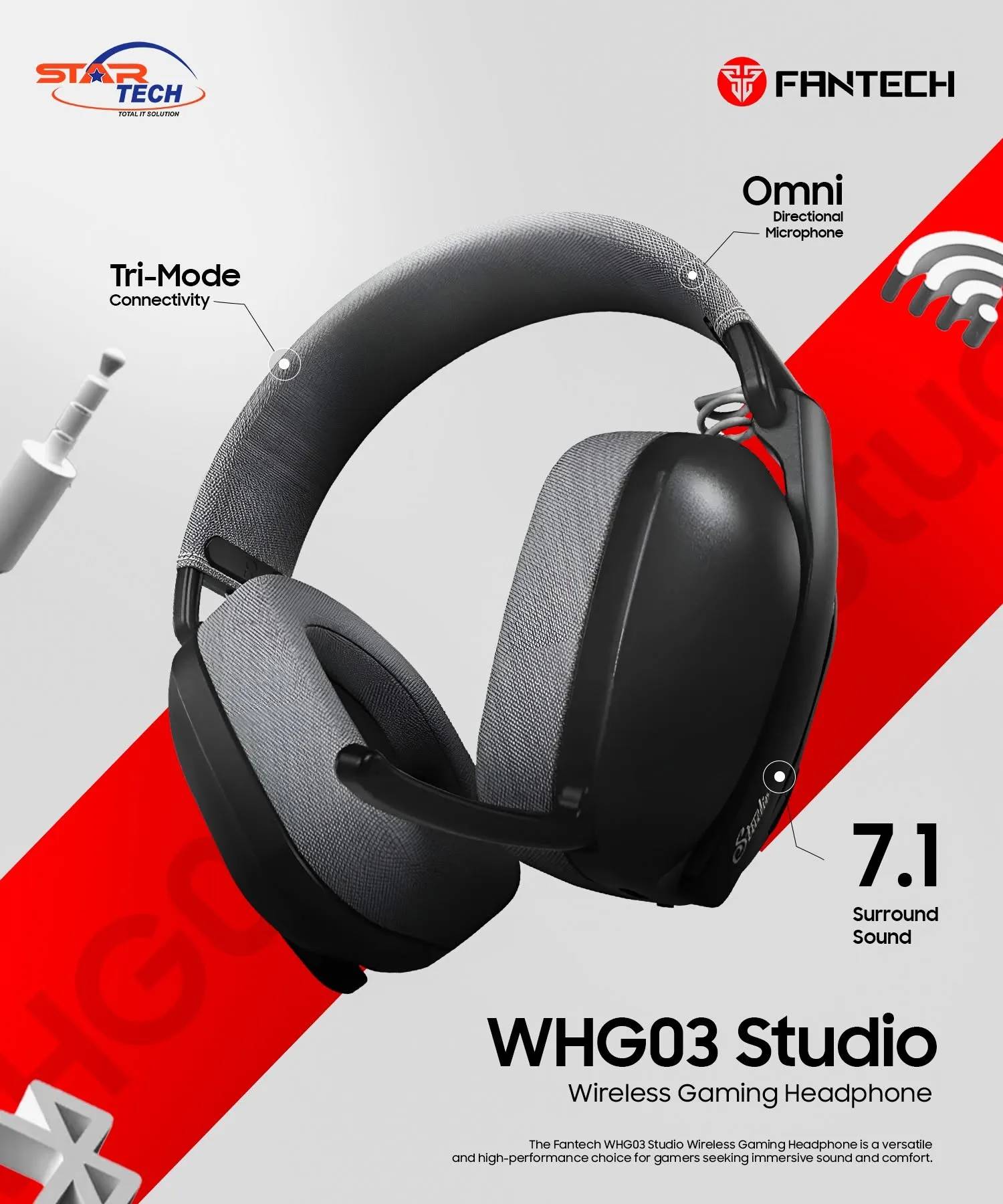 Fantech Studio Pro WHG03 Wireless Gaming Headsets