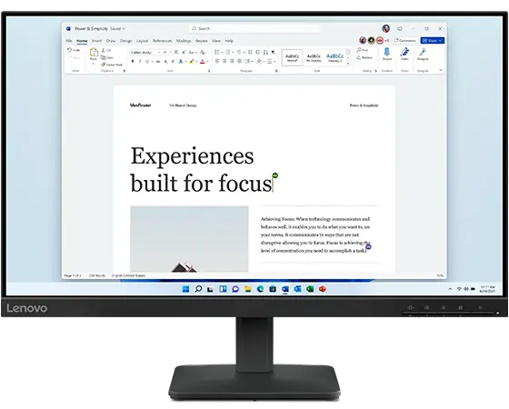Lenovo L24-4e 23.8-inch IPS FHD 100Hz Monitor