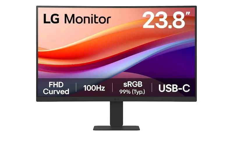 LG 24U421A-B 23.8" VA FullHD 100Hz HDR10 Curvo MONITOR
