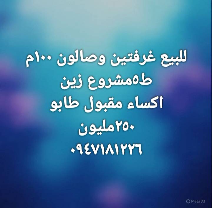 غرفتين وصالون